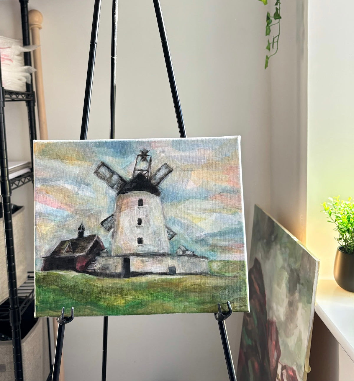 Windmill Acrylic Canvas