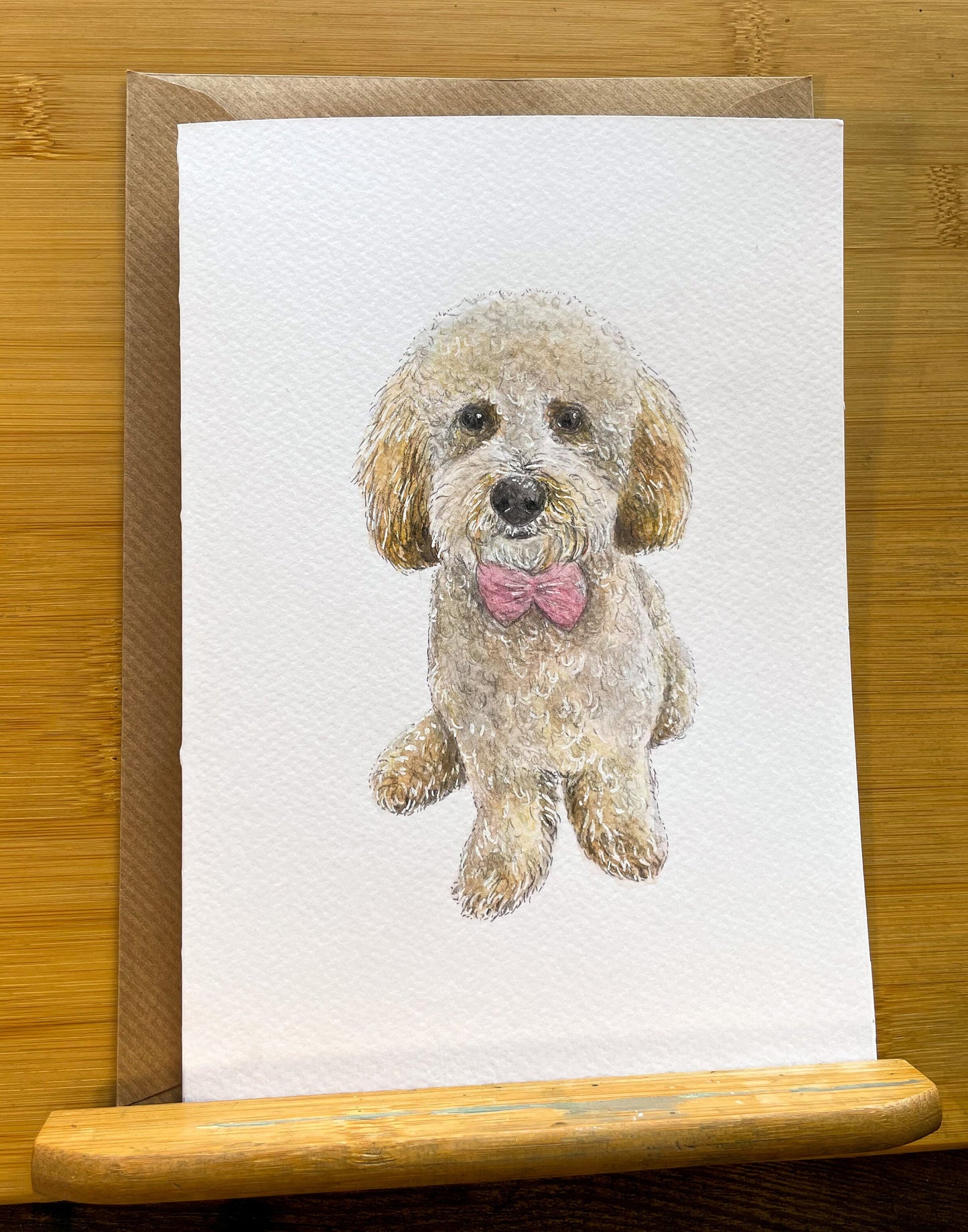Hand Painted Pet Portrait Card