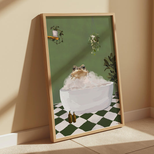 Toad Bathroom Print