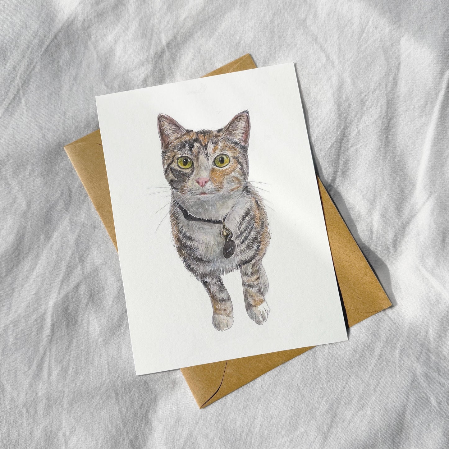Hand Painted Pet Portrait Card