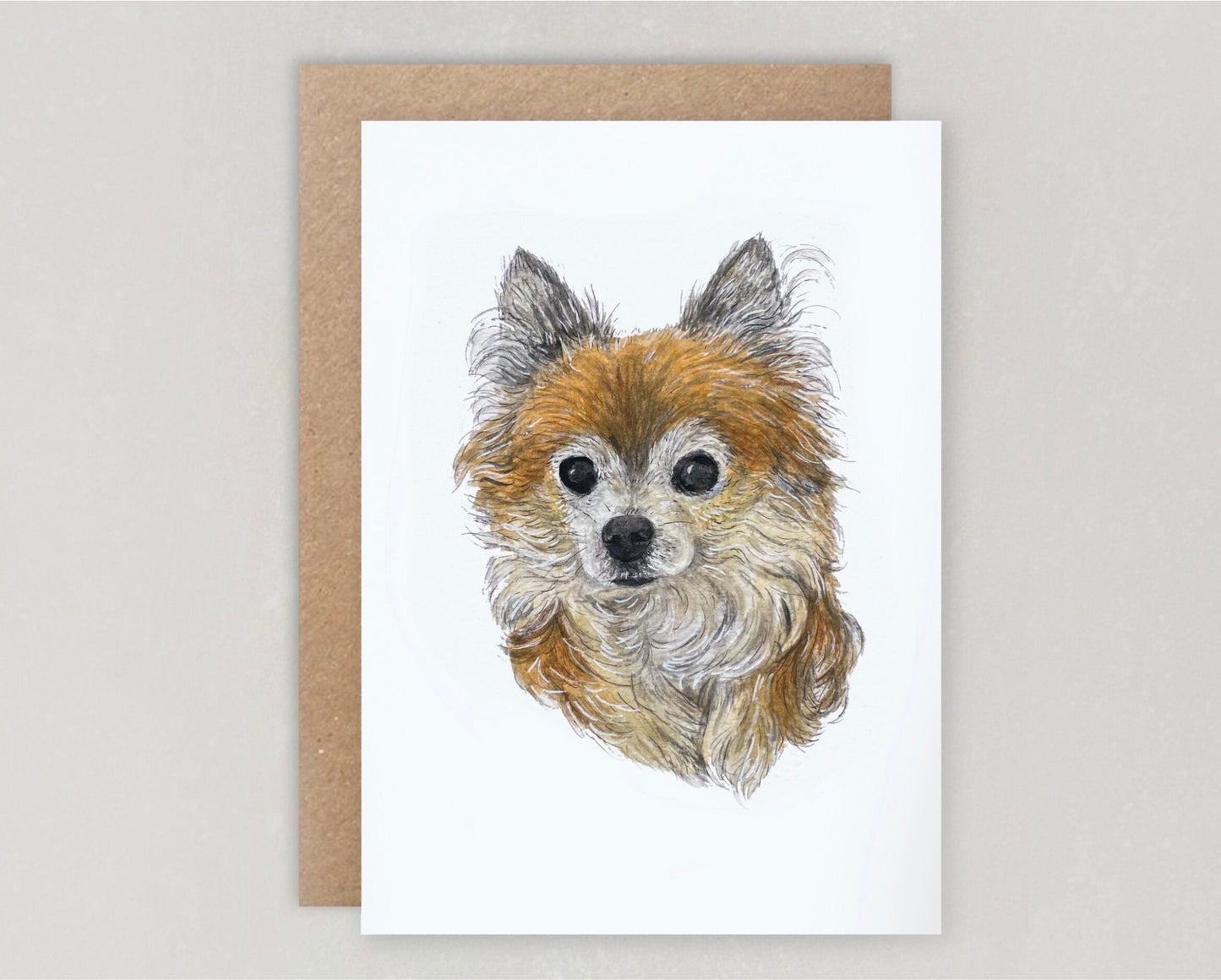 Hand Painted Pet Portrait Card
