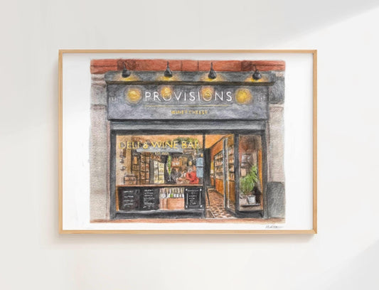 Custom Shop Front Watercolour Painting