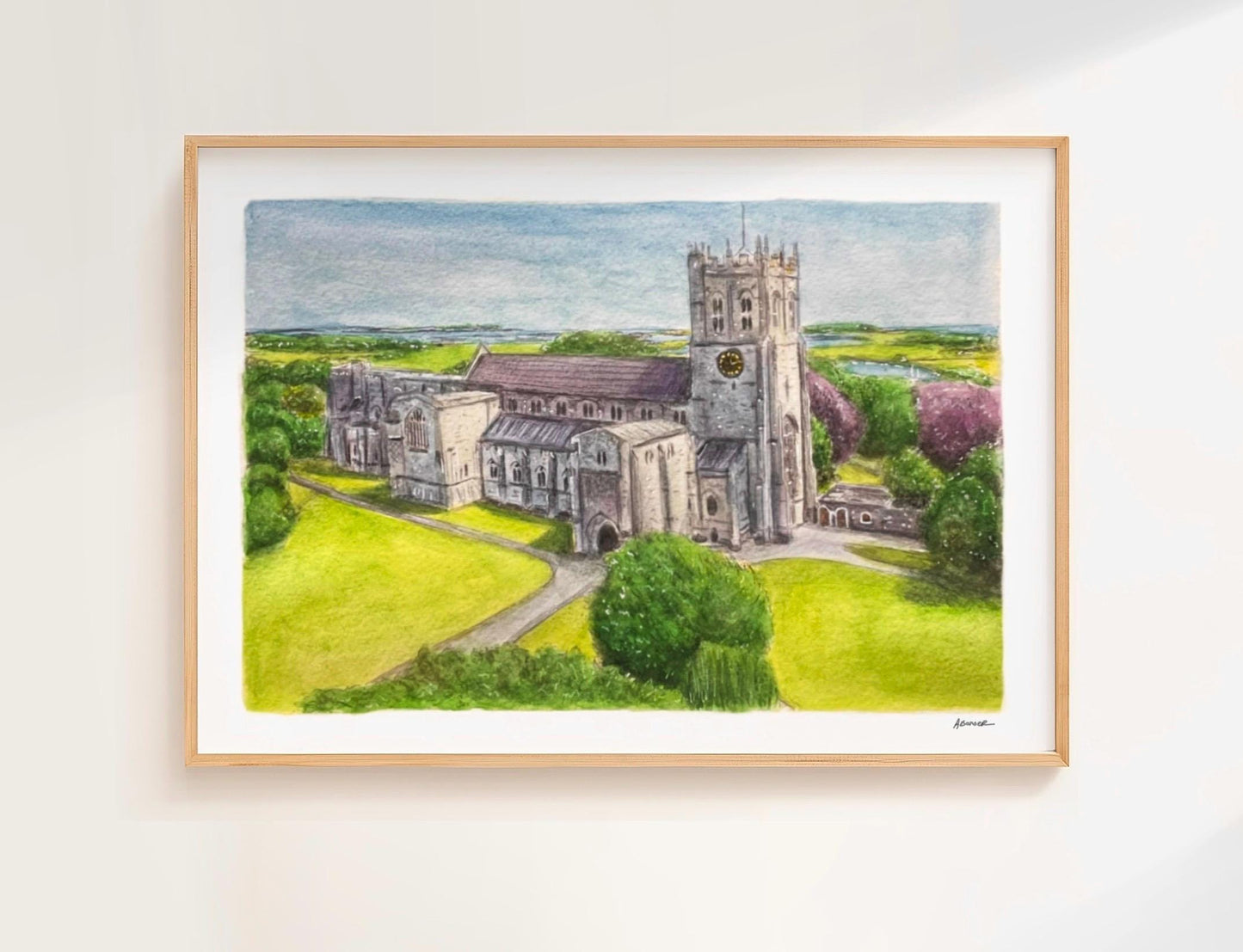 Custom Watercolour Building Portrait
