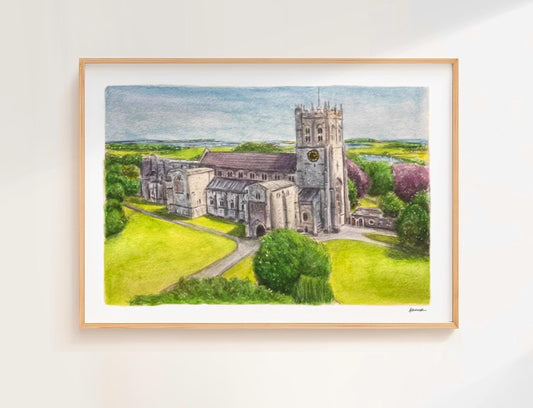 Custom Watercolour Building Portrait
