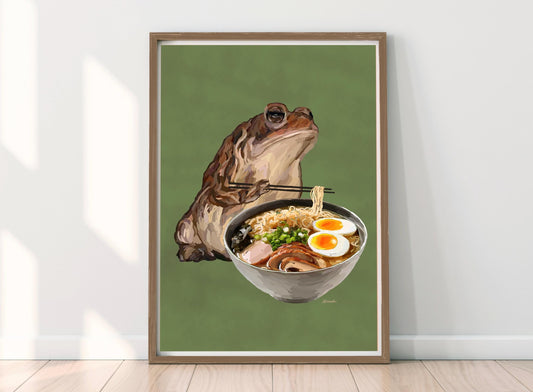 Ramen Toad Kitchen Print