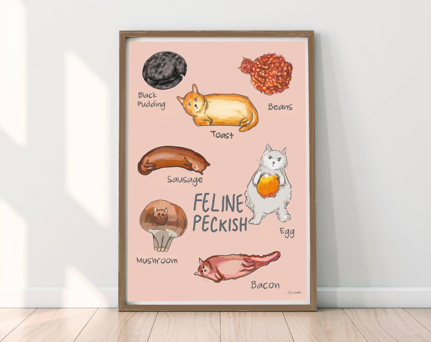 Cat Full English Print