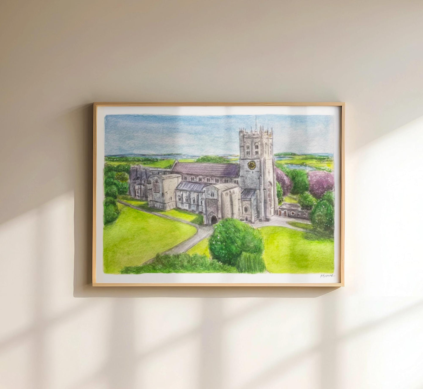 Custom Watercolour Building Portrait
