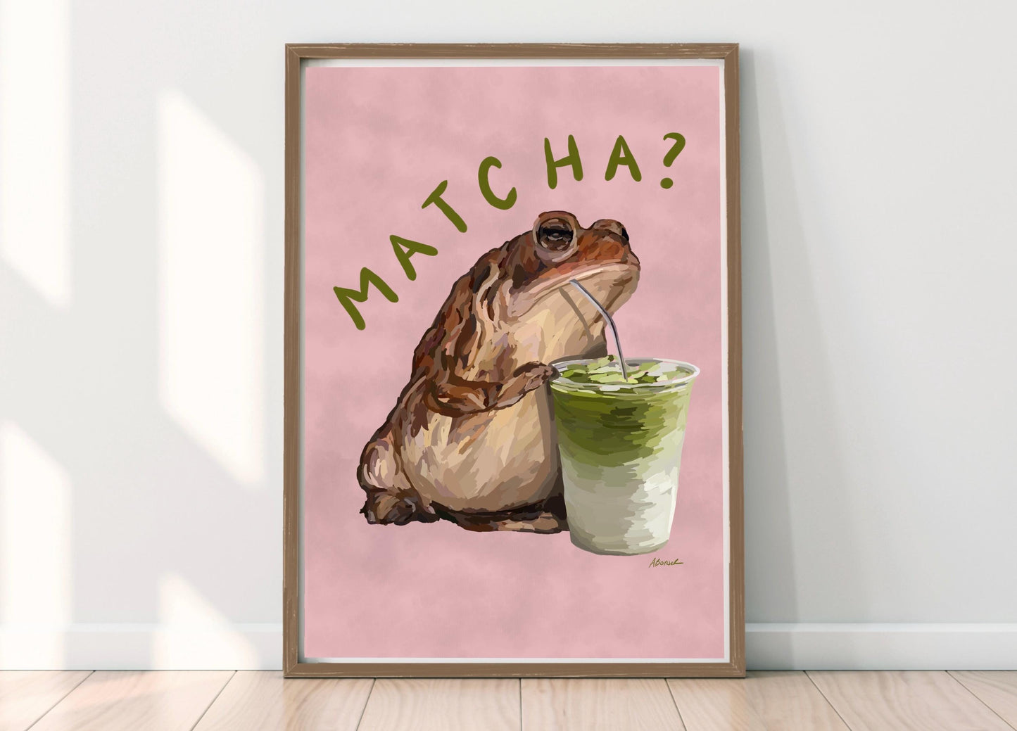 Matcha Toad Kitchen Print