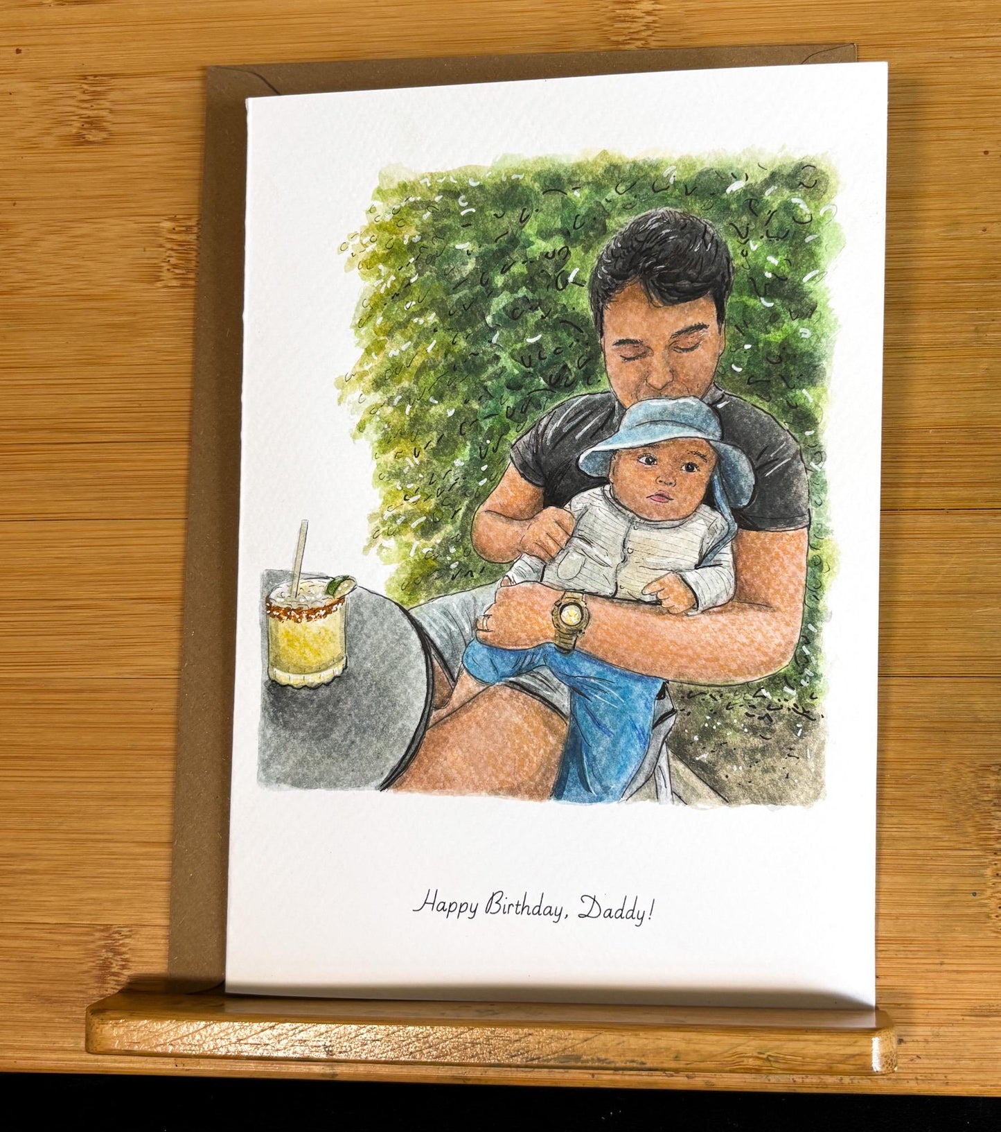 Hand Painted Birthday Card