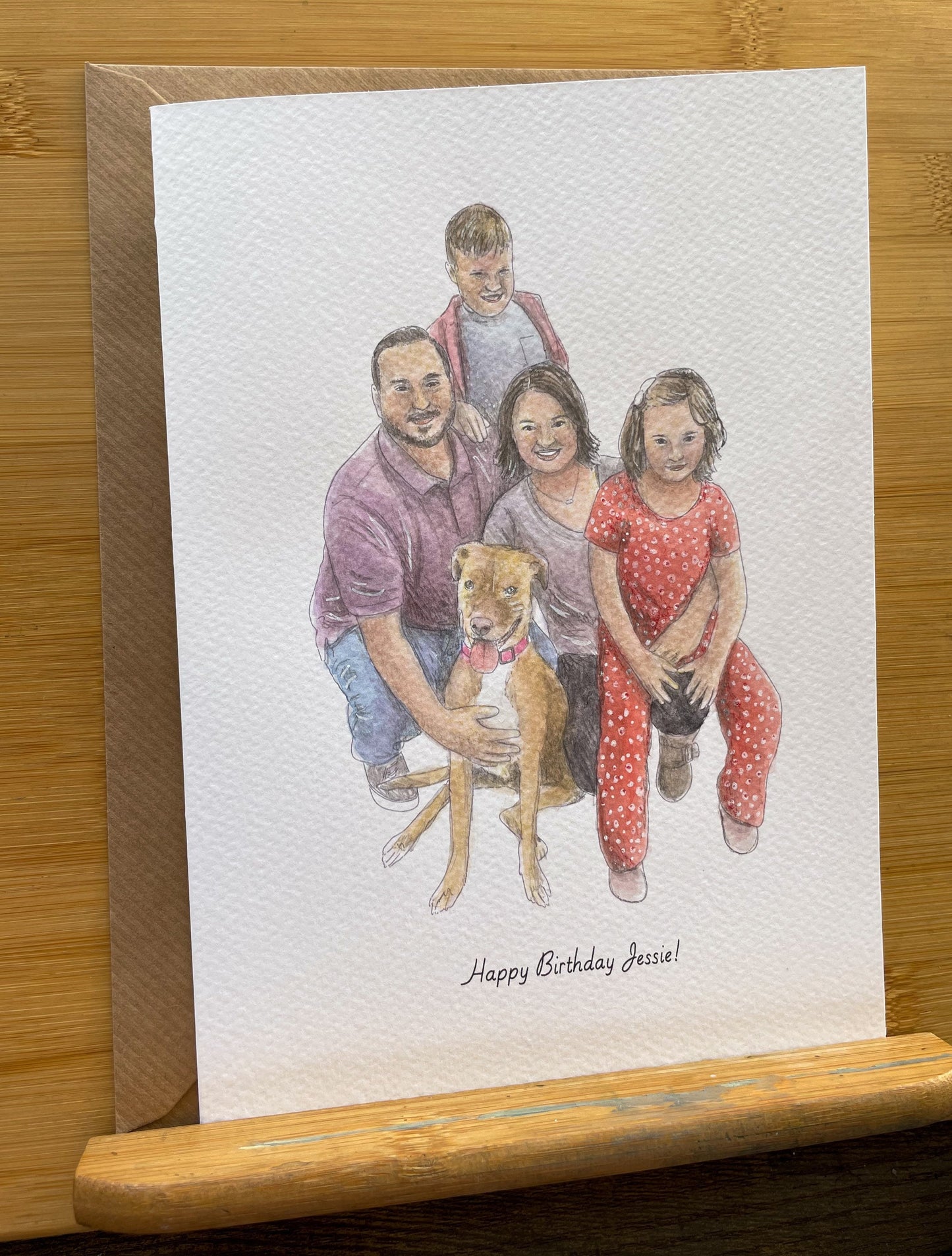 Hand Painted Birthday Card