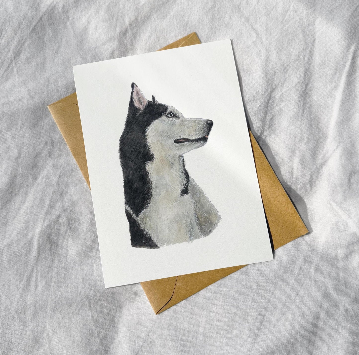Hand Painted Pet Portrait Card