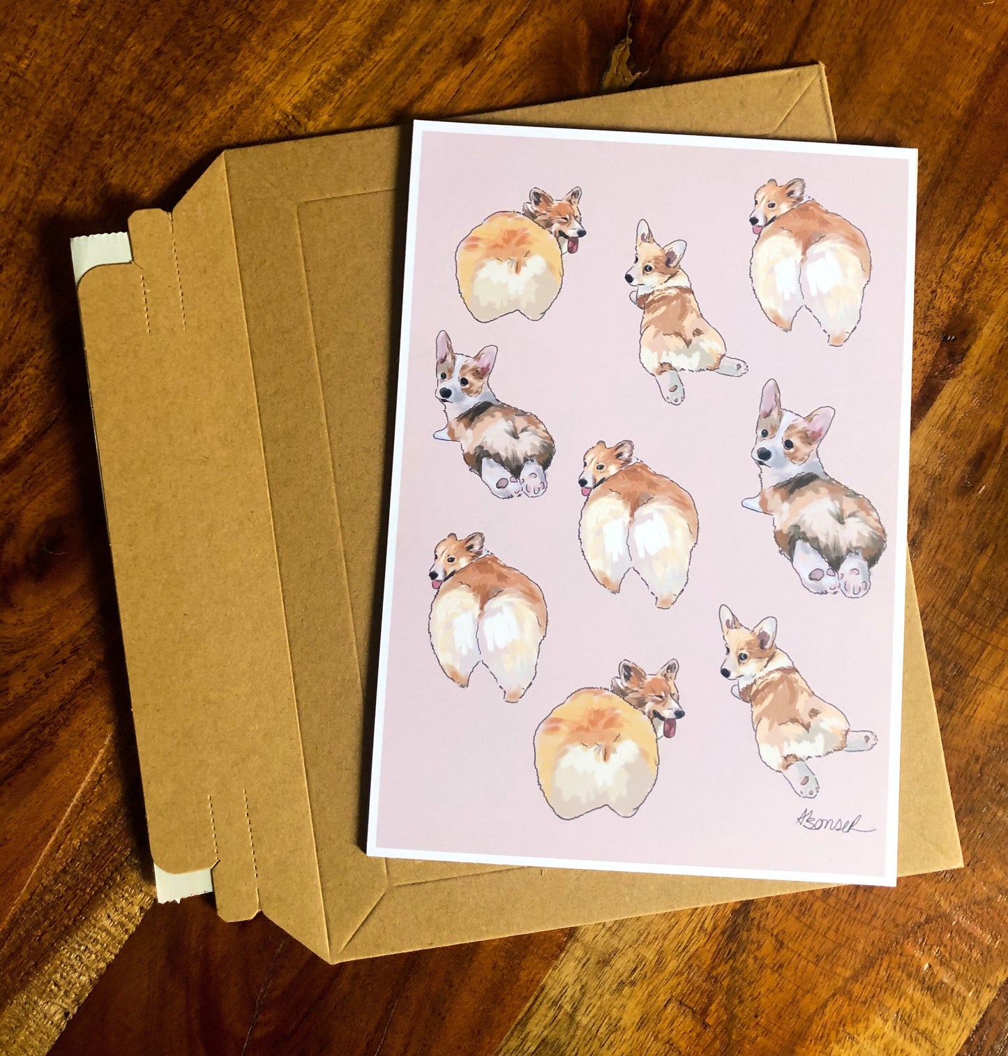 Corgi Butt Art Print