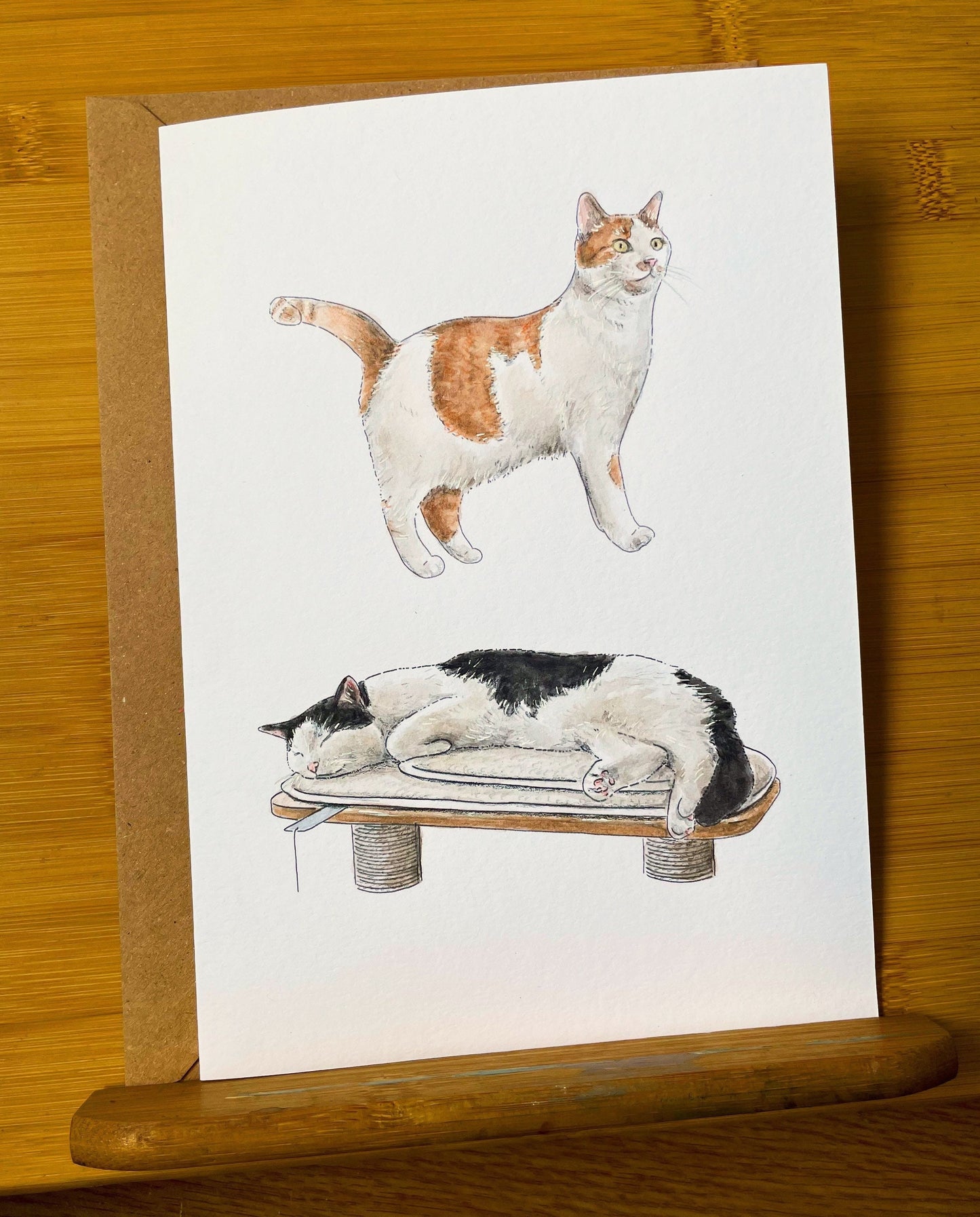 Hand Painted Pet Portrait Card
