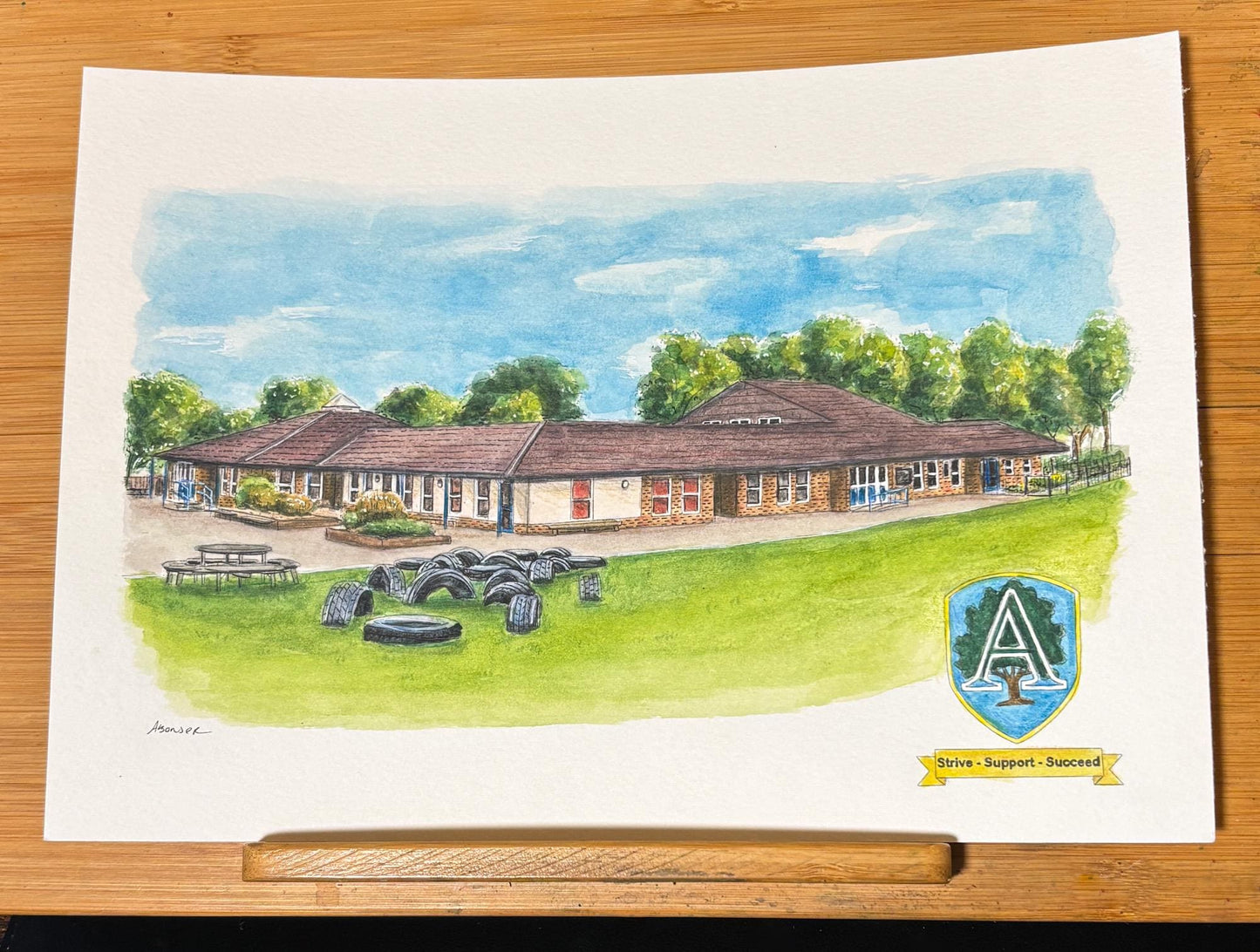 Custom School Painting