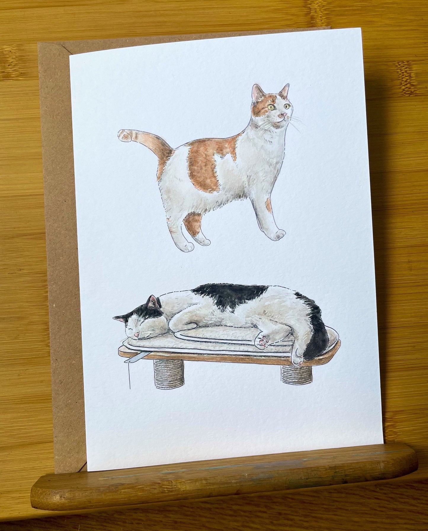 Hand Painted Pet Portrait Card